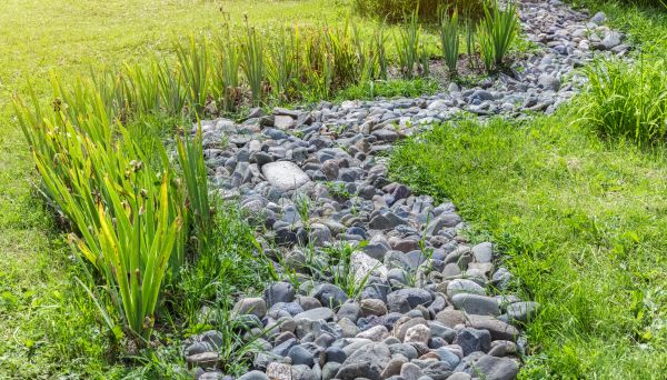 River Rock Garden Installation in Owasso