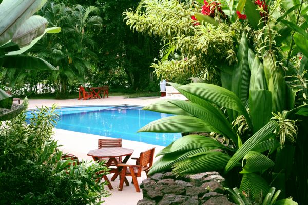 Pool Area Landscaping in Owasso